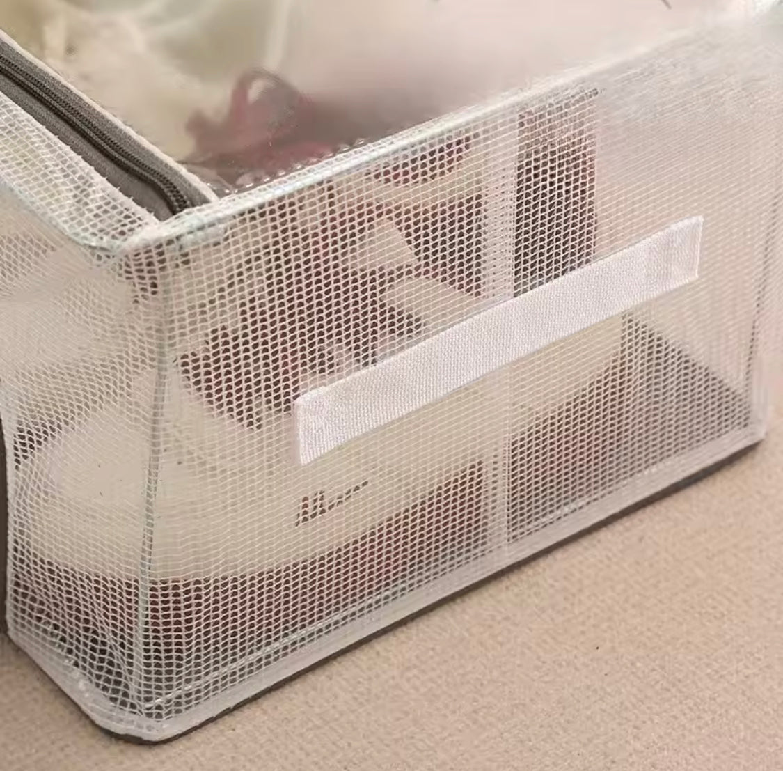 Double Sided Opening Zipper Shoe Storage Box, Under The Bed Shoe Basket, Dustproof Household Storage Box Double Sided Opening Zipper Shoe Storage Box, Under The Bed Shoe Basket, Dustproof Household Storage Box